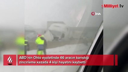 ABD’nin Ohio eyaletinde 46 aracın karıştığı zincirleme kaza: 4 ölü