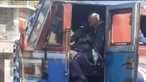 ट्रक में बैठकर अवैध वसूली कर रहा यातायात पुलिसकर्मी,वीडियो हुआ वायरल