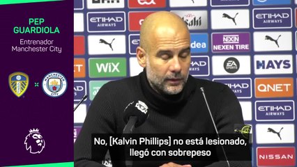 Guardiola acusa en público a uno de sus jugadores clave de sobrepeso
