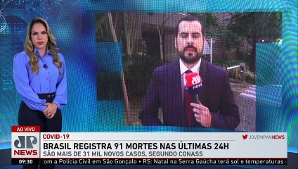 Brasil registra 91 mortes por covid nas últimas 24 horas