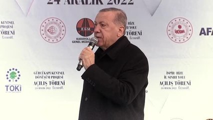 Cumhurbaşkanı Erdoğan: "(Altılı masa) Yurt dışına gidip ekonomiyi tefecilere teslim etme sözü verdiler"