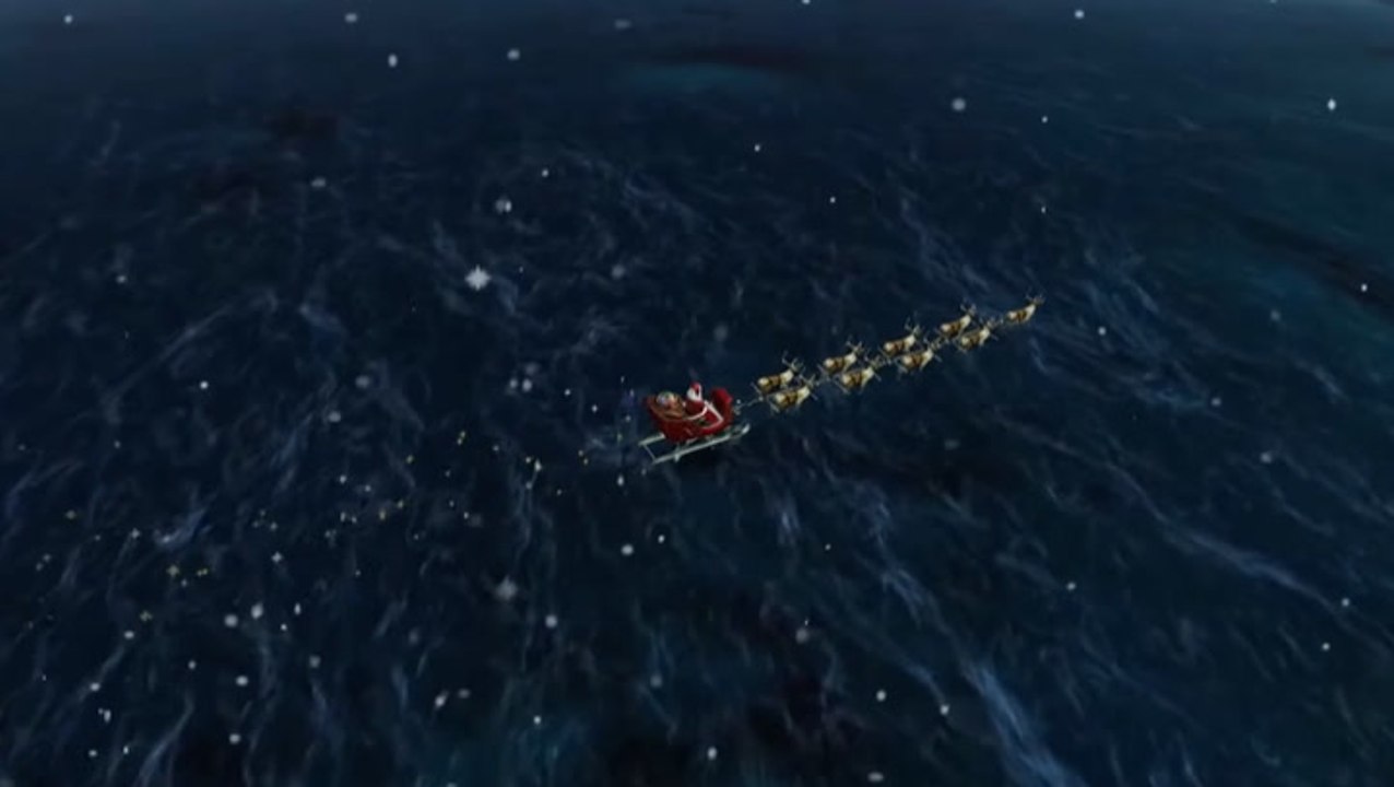 Follow Santa Claus on Norad tracker as he delivers presents around the world