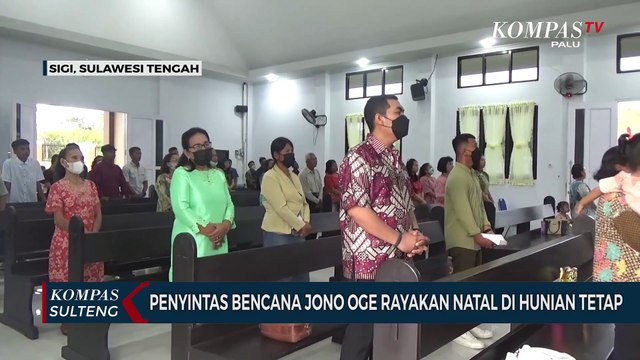 Penyintas Bencana Jono Oge Rayakan Natal di Hunian Tetap