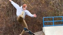 Skateboarder filled with pain & regret after fun trick idea BACKFIRES on him