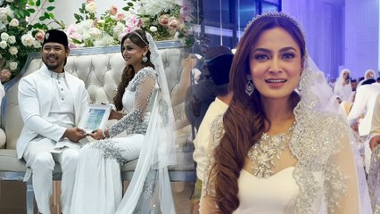 Serba putih majlis nikah Reen Rahim... akhirnya sah jadi isteri 'MR H'