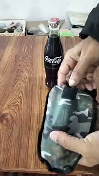how to open a coca-cola bottle trick.using a shovel idea.