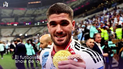 Rodrigo de Paul le dedica tiernas palabras a su novia Tini Stoessel