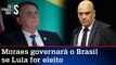 Bolsonaro critica decisões de Moraes sobre pesquisas: 'É o vice de Lula'