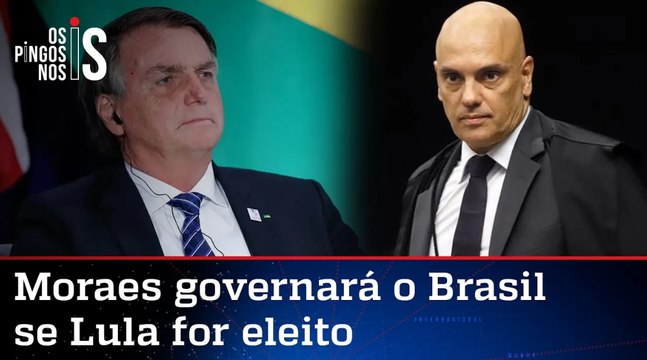 Bolsonaro critica decisões de Moraes sobre pesquisas: 'É o vice de Lula'