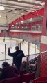 Student Deftly Dodges Hockey Puck