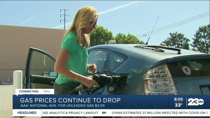 Holiday gas prices continues to drop