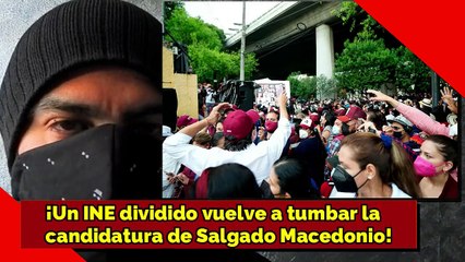 ¡Un INE dividido vuelve a tumbar la candidatura a Macedonio y Morón!