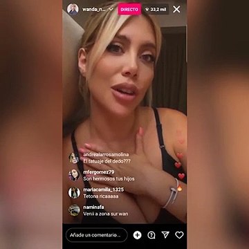 Wanda Nara transmitía en vivo, se metió Mauro Icardi y tiró comentarios polémicos