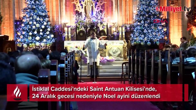 Saint Antuan Kilisesi'nde Noel ayini