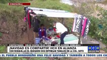 ¡Navidad es Compartir! HCH entrega ricos nacatamales a habitantes de la colonia Soto, Comayagüela