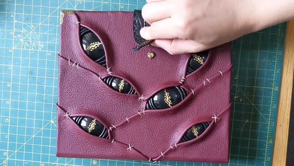 Spooky Monster-Themed Leather Goods by Vic 🧟‍♂️