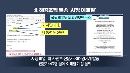 "의원실 비서입니다" 잡고 보니 '北 해킹 조직' / YTN