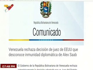 Télécharger la video: Venezuela rechaza de manera categórica violación de DD.HH. al diplomático Venezolano Alex Saab