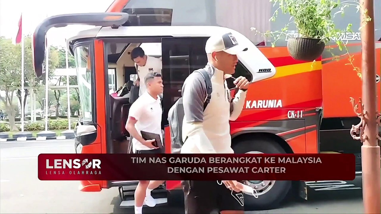 TIM NAS GARUDA BERANGKAT KE MALAYSIA DENGAN PESAWAT CARTER