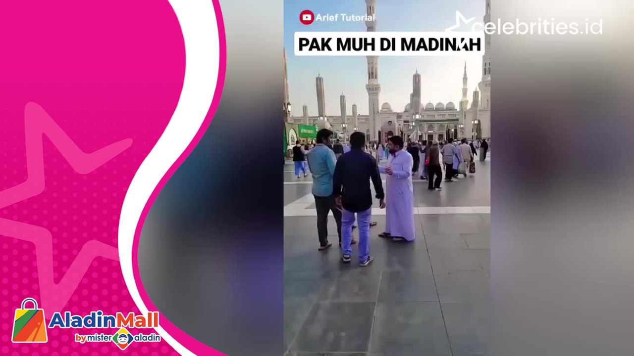 Pak Muh Bikin Konten di Madinah, gak Mau Kalah dengan Fadil Jaidi
