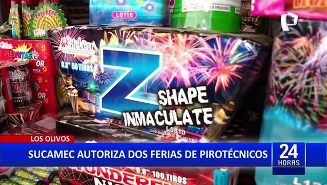 Los Olivos: Sucamec autoriza dos ferias de pirotécnicos