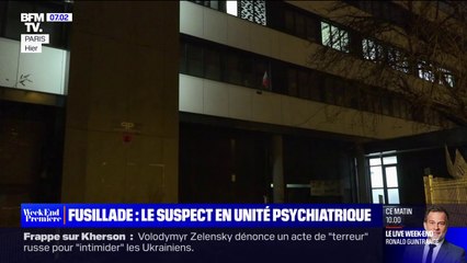Fusillade à Paris: la garde à vue du suspect levée pour raisons de santé, l'homme placé en unité psychiatrique