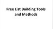Free list building tools training video
