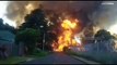 عشرة قتلى في انفجار صهريج وقود قرب جوهانسبرغ في جنوب إفريقيا