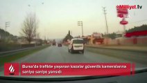 Trafik kazaları kameralara yansıdı