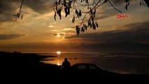 Burdur Gölü'nde gün batımı güzelliği