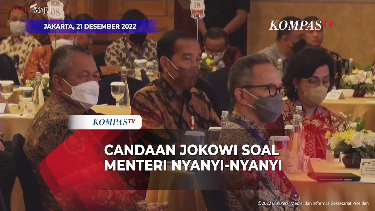 Candaan Jokowi Soal Menteri Nyanyi-nyanyi, Bikin Airlangga dan Sri Mulyani Siap Salah