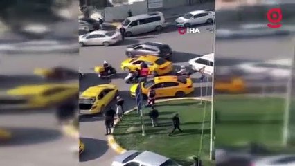 “Yakın mesafeye gitmem” deyince çıldırdı, taksinin camlarını paramparça etti