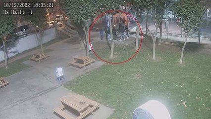 Parktaki oturma ünitesini böyle çaldılar