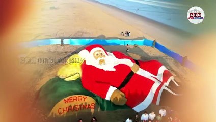 టమాటాలతో భారీ శాంటాక్లాజ్.. చూస్తే వావ్ అంటారు...! || ABN Digital