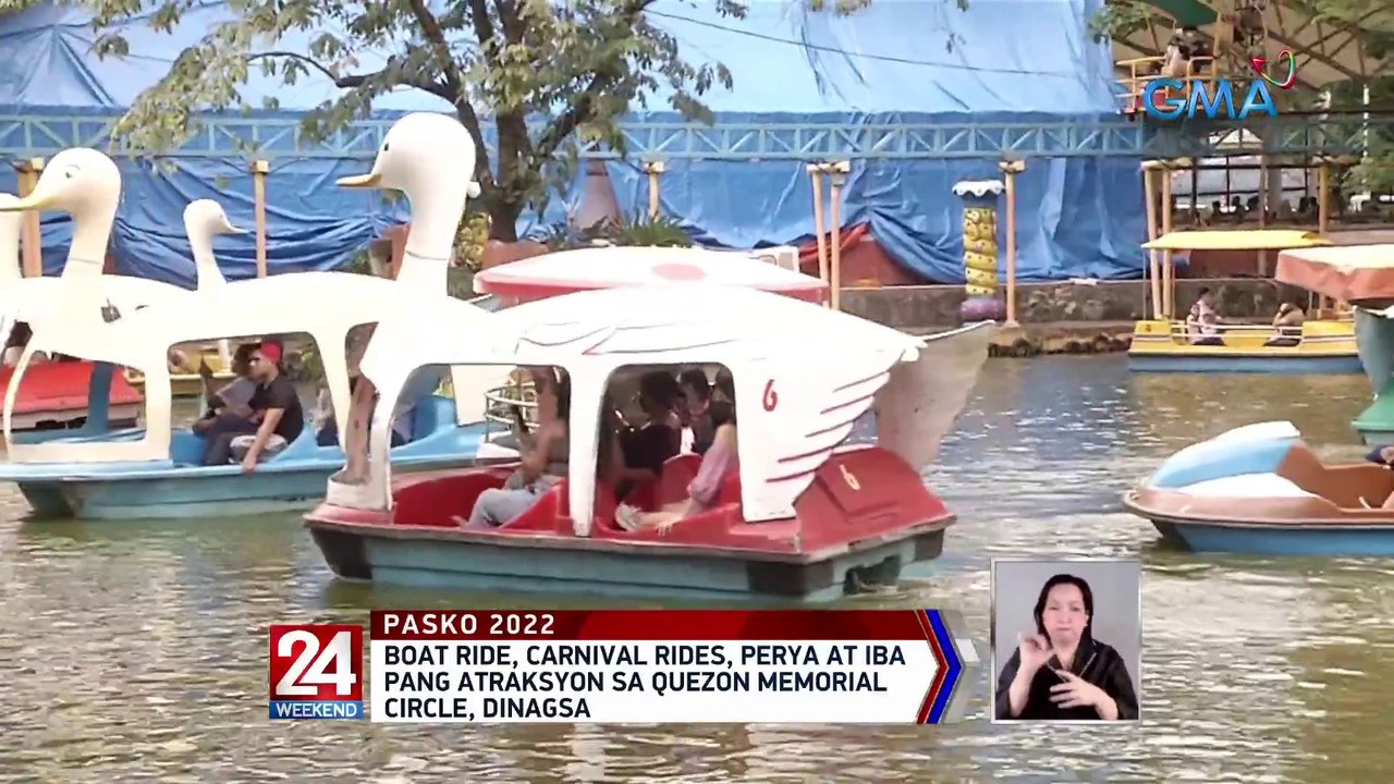 Boat ride, carnival rides, perya at iba pang atraksyon sa Quezon Memorial circle, dinagsa | 24 Oras Weekend
