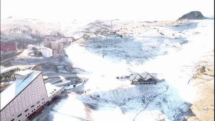 Kartalkaya'da kayak ve snowboard sezonu başladı