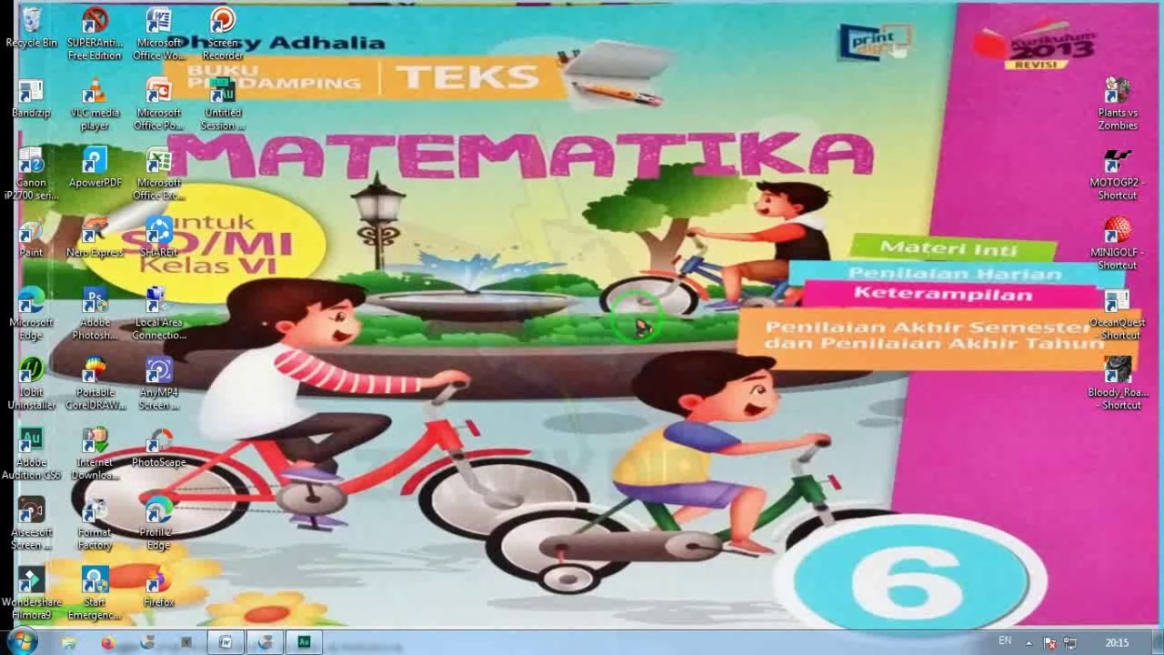 Pembagian Berbagai Bentuk Pecahan Hal 40 ( B ) No 1 s/d 12 Matematika Kelas 6 SD