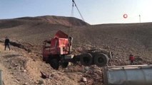 İran plakalı yakıt tankeri şarampole devrildi: 1 ölü