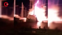 Fethiye’de tersane yangını