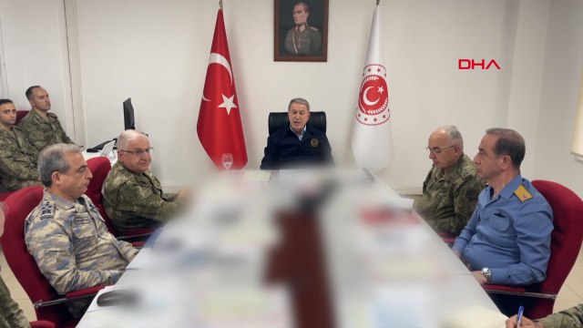 Bakan Akar, Suriye sınır hattında açıklamalarda bulundu