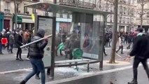 Dün yaşanan olaylarda Terör örgütü PKK yanlıları Paris'i savaş alanına çevirdi