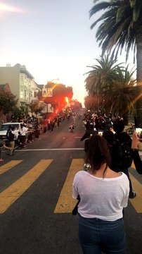 Skateboarder bombs Delores hill bomb 2020 then sides on his head