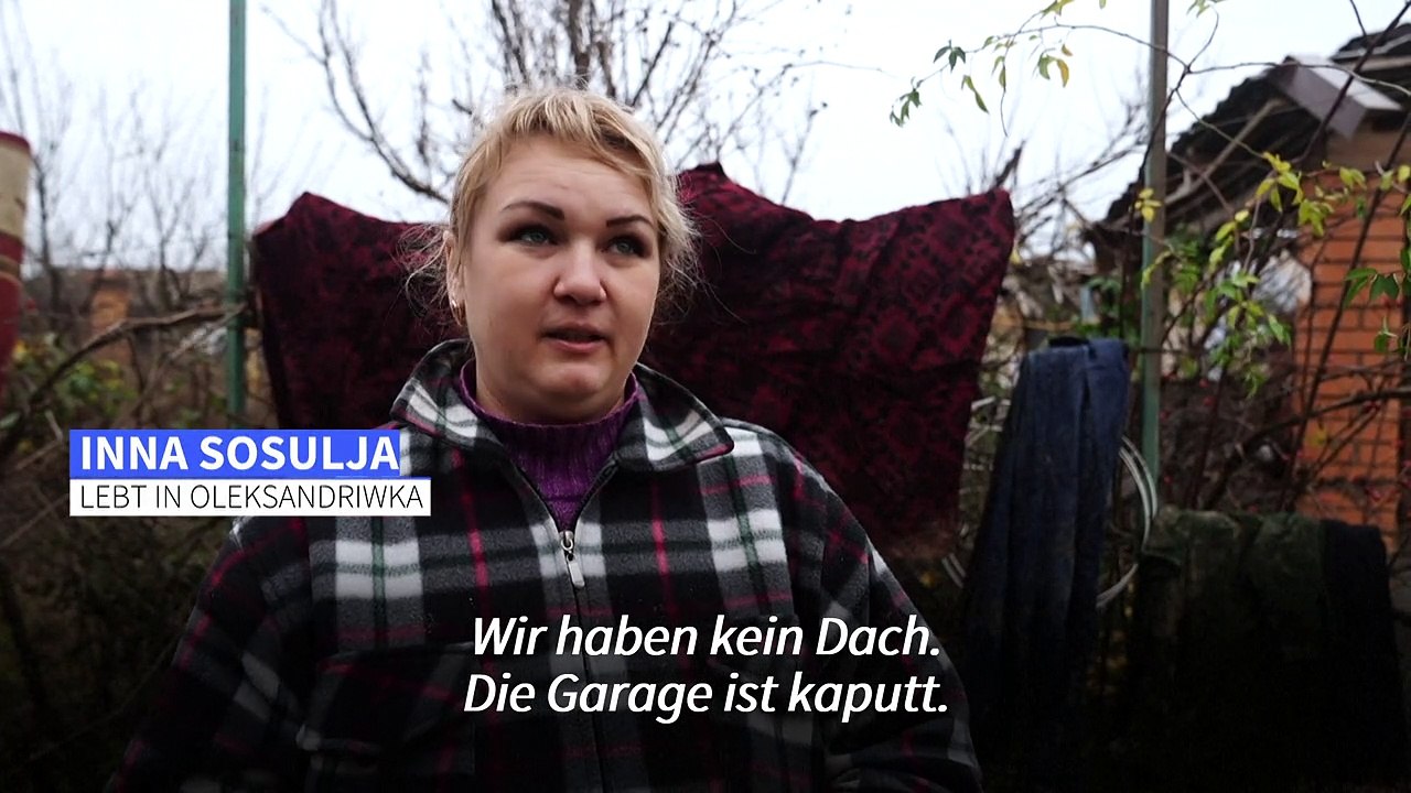 'Alles ist kaputt': Ukrainer kehren in zerstörtes Dorf zurück