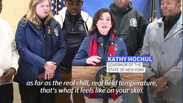 Governor urges residents to stay home as storm hits New York state