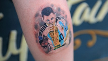 Argentine: les tatouages de Messi font fureur après le sacre au Mondial