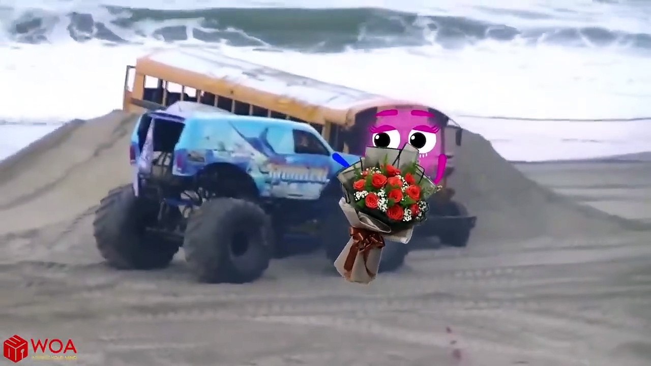 Crazy Monster Truck Freestyle Moments #2 _ Monster Jam highlight Craziest Crashes 2020 _Woa Doodles