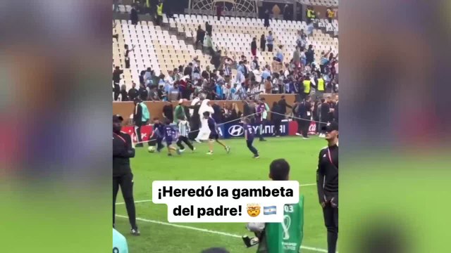 El vídeo viral de Mateo Messi jugando