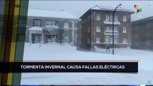 teleSUR Noticias 15:30 25-12: Cientos de hogares sin electricidad en EE.UU. a causa de Elliot