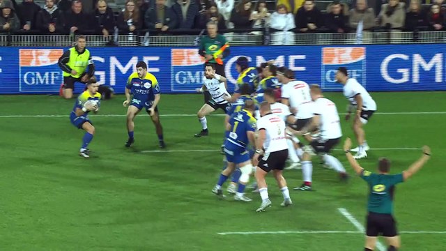 TOP 14 - Essai de Damian PENAUD (ASM) - CA Brive - ASM Clermont - Saison 2022:2023