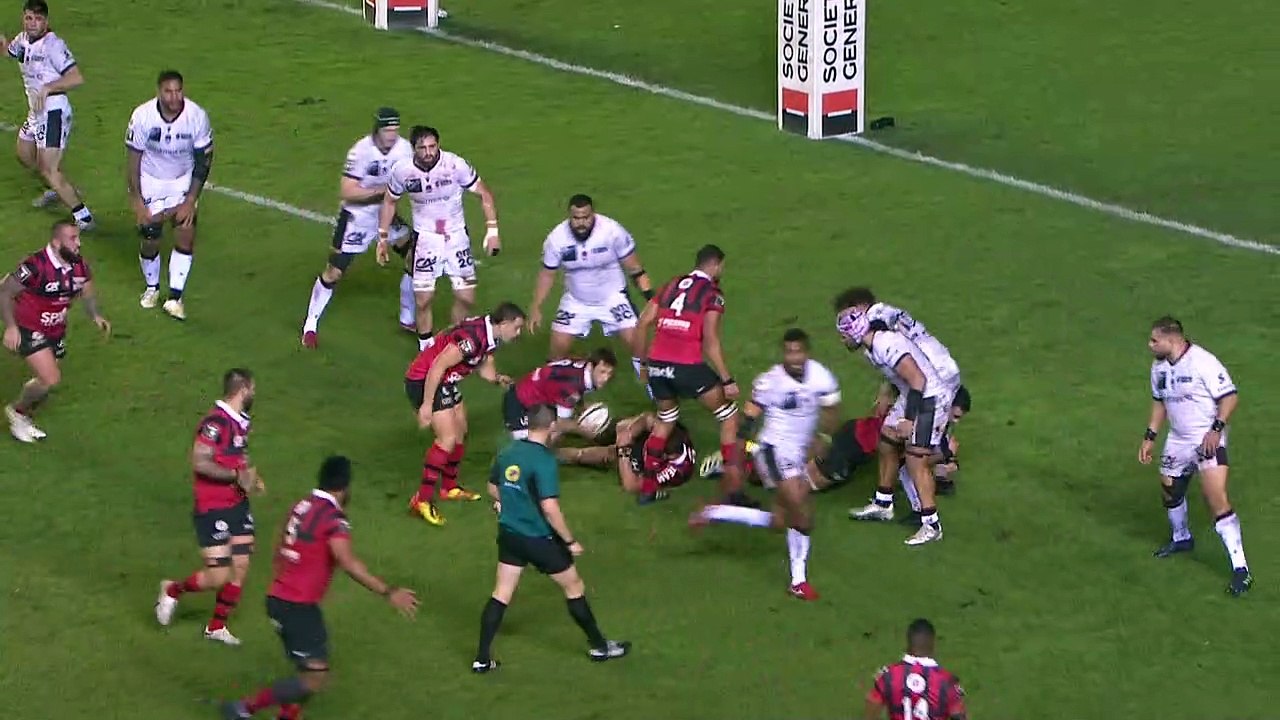 TOP 14 - Essai de Jiuta WAINIQOLO (RCT) - RC Toulon - LOU Rugby - Saison 2022:2023